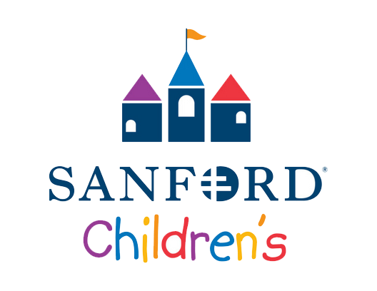 This image shows the Sanford Children's Hospital logo. Sanford Children's Hospital is a sponsor of our Midwest Kid Fest event.
