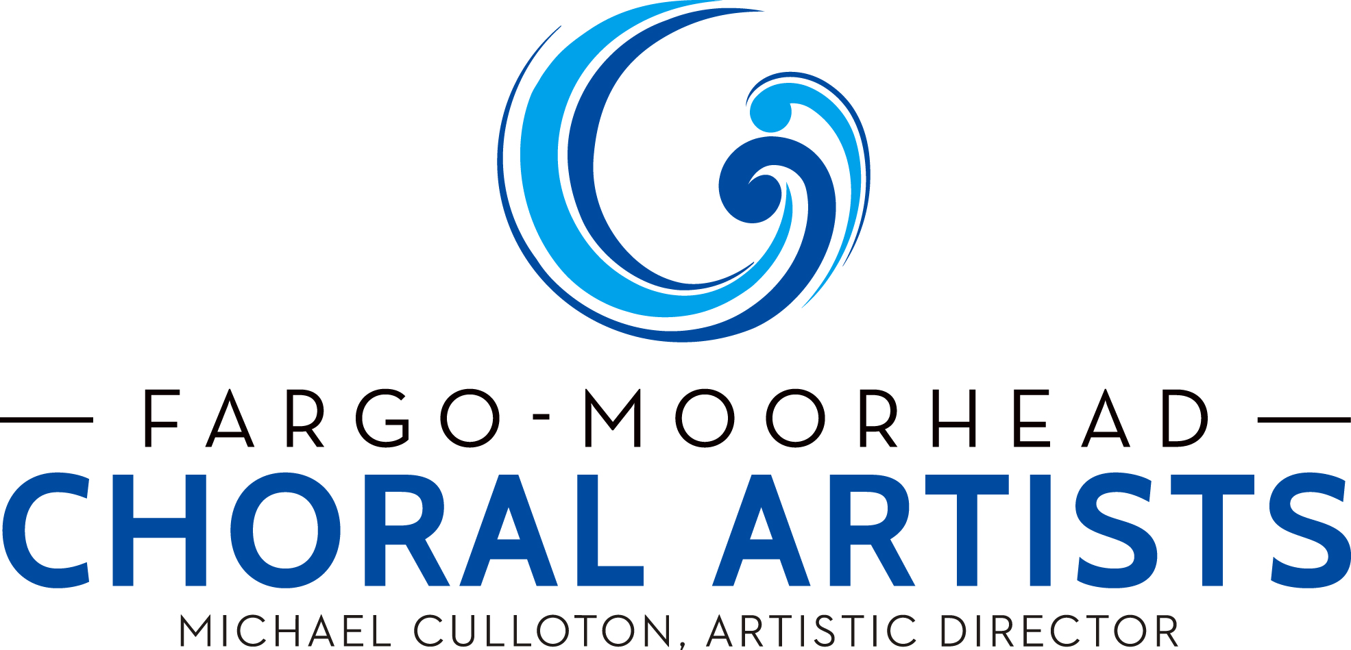 This image shows the logo for the Fargo-Moorhead Choral Artists.