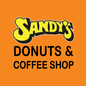 This graphic shows the Sandy's Donuts logo