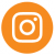 white instagram icon with orange background