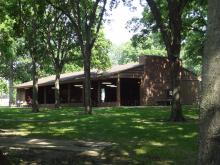 This image shows the main shelter at Oak Grove Park.