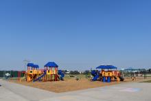 This image shows a playground at Valley View Park