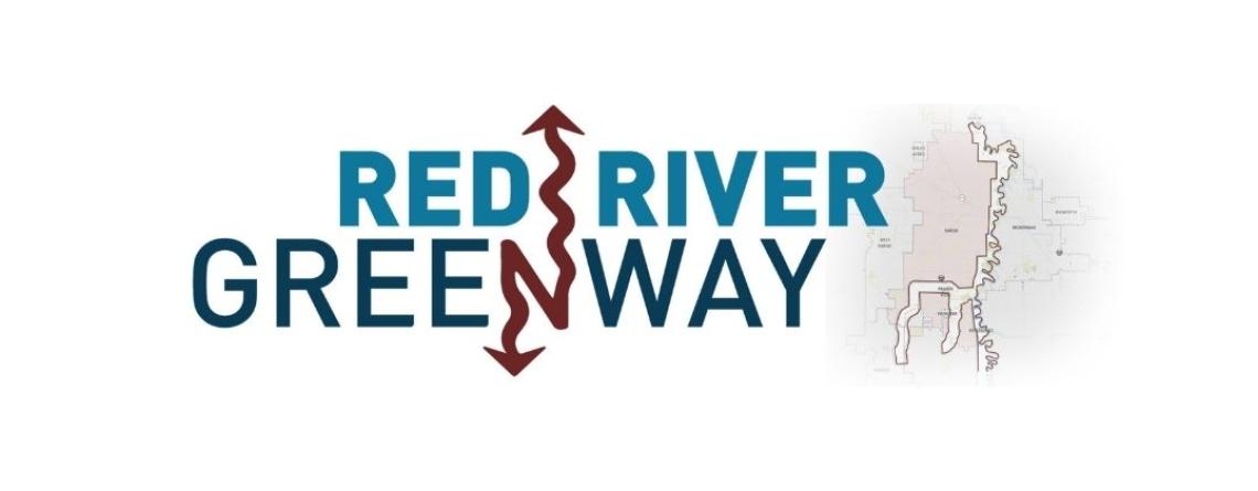 This image shows the logo for Red River Greenway
