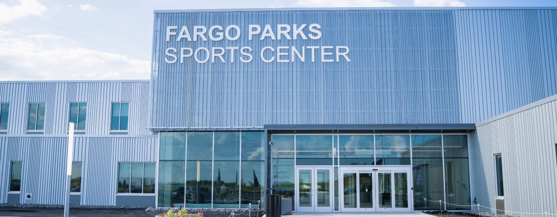 photo of outside of Fargo Parks Sports Center