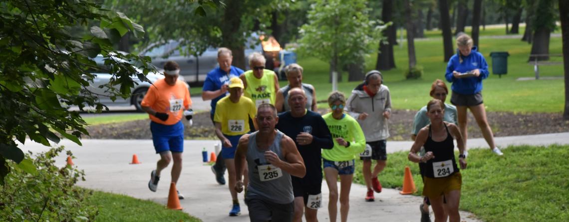 photo of nd senior games road race