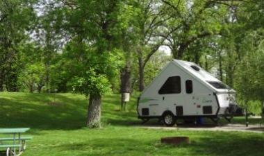 This image shows a Lindenwood campsite.