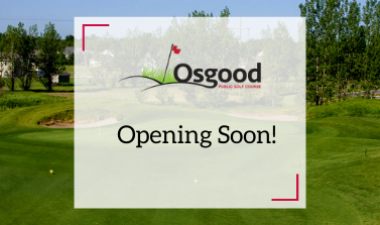 This image shows a Osgood opening soon graphic.