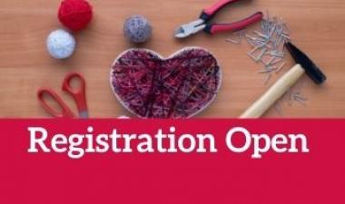 This graphic shows tools to make string art.