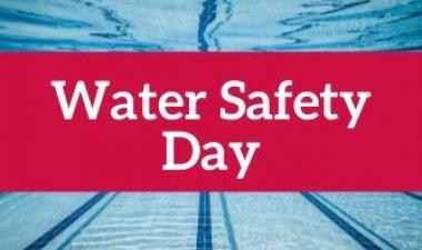 This image shows a graphic of Water Safety Day in June.