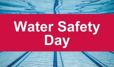 This image shows a graphic of Water Safety Day in June.