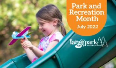 This graphic shows Park and Recreation Month