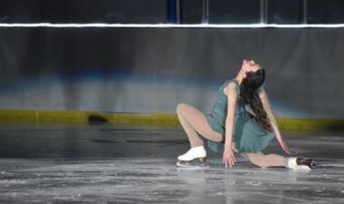 Photo of girl ice skating in the ice revue show