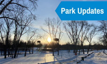 This image shows a winter park updates graphic. 