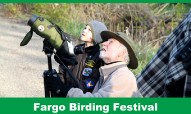 This image shows a graphic of Fargo Birding Festival.