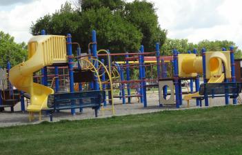This image shows the playground at McKinley Park.