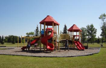 This image shows the playground at Woodbury Park.