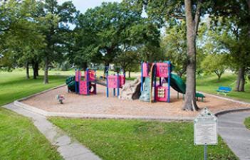 This image shows the playground at Elephant/Percy Goodwin Park.
