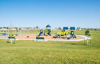 This image shows the playground at Legacy Park.