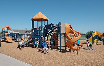 This image shows the playground at Rabanus Park.