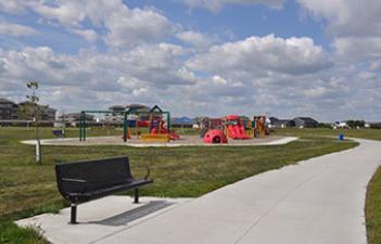 This image shows the playground at Timber Creek Park.