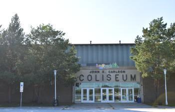 This image shows the outside of Coliseum 