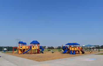 This image shows a playground at Valley View Park