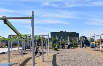 This image shows the playground at Willow Park