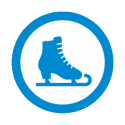 This image shows a ice skating icon