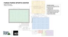 Rendering of new Fargo Parks Sports Center